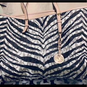 Original Michael Kors Zebra Print -leather